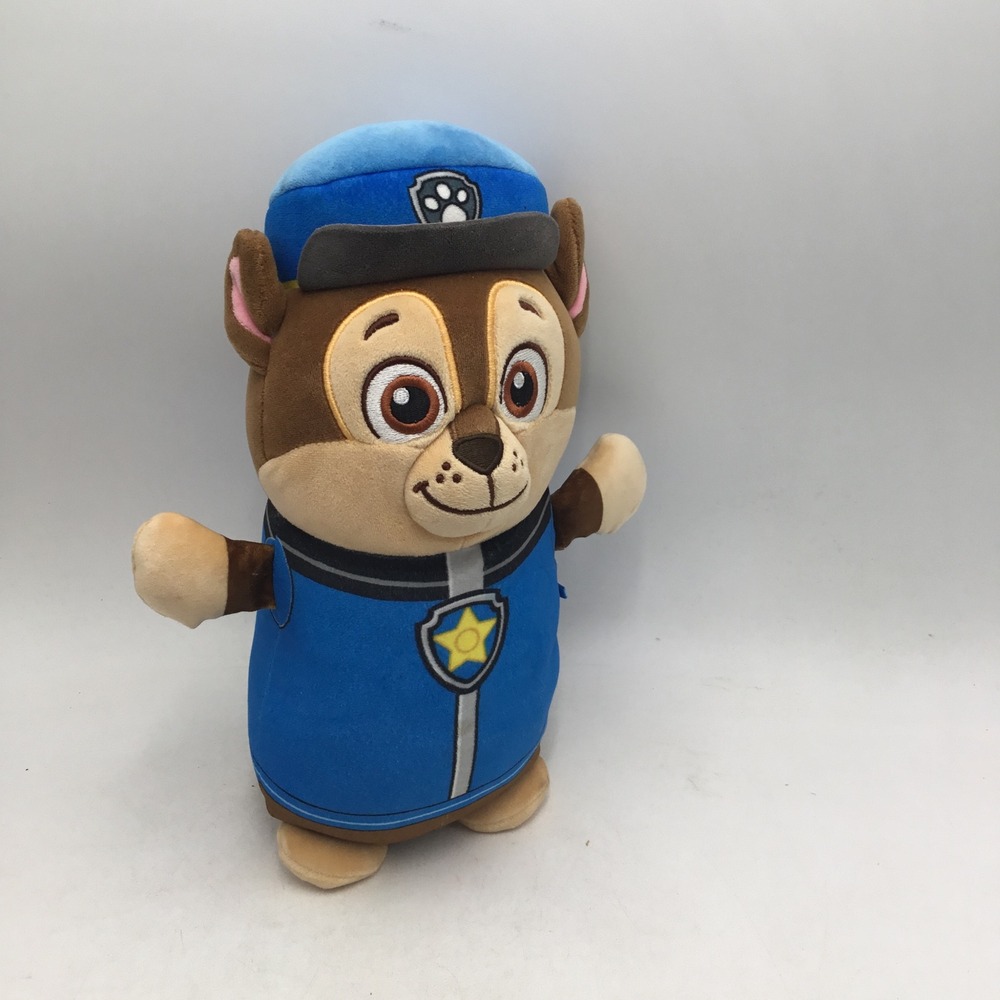 Paw Patrol Chase Plush Stuffed Animal Police Dog Blue Uniform 12 Inch Toy